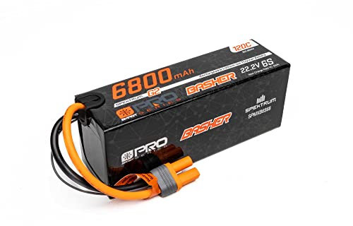 Spektrum 22.2V 6800mAh 6S 120C Smart G2 Pro Basher LiPo Battery: IC5