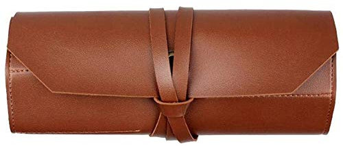 BEIEM Rullo per attrezzi in pelle, Borsa Porta Oggetti Porta Attrezzi per Astuccio in Pelle Multifunzione