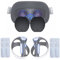 Miimall Griffabdeckung Kompatibel mit PS5 VR 2 Silikonpad + Brille Staubschutz, Staubdicht Schutzabdeckung VR2 Gamepad Anti-Rutsch Weiche Silikon Pad für Playstation VR2 Controller