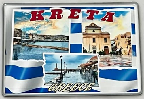 Kreta Magnet, Crete,Griechenland, Greece, Kühlschrankmagnet,Fridge Magnet, Souvenir,Geschenkarikel,Reiseandenken 190823