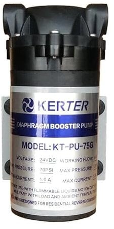 Bomba Booster de ósmosis inversa filtro de agua 75-200-400-600 GPD (75 gpd)