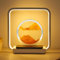LIROPAU Sandbilder Zum Drehen, Fließende Sandkunst mit Led Licht, Bewegende Sandkunst 3D Dynamisches Sandbild, Kabelloses Laden Bewegende Sandkunstbild Landschaft für Desktop Deko (Orange)
