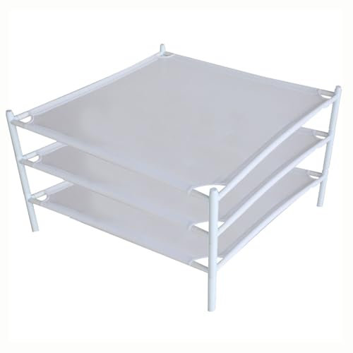 AIYING Étendoir à Vêtements Extérieur Intérieur, 1/2/3 Niveaux Filet de Séchage Linge Empilables, Sèche-Linge en Maille, Séchoir à Linge Portable pour Pulls Lingerie Chaussettes Jouets Légumes Fruits