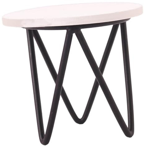 INOOMP Puppenstubentisch Miniaturseite Puppenmöbel Im Maßstab 1:6 Puppenteetisch Kleiner Beistelltisch Couchtisch Schreibtisch 1 Zubehör Im Maßstab 12 Ornamente Legierung Haushalt