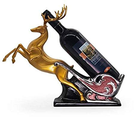 BROGEH Aufbewahrungs-Weinhalter, Tisch-Weinregal, freistehendes Weinlagerregal, Weinflaschenhalter – Heimdekoration, Weinregal für 1 Flasche Rotwein Hopeful