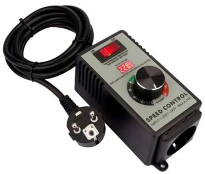 Drehzahlregler 220v Motor, 2000W Voltage Regulator Spannungsregler, AC 220V 9A Drehzahlregler 220v Lüfter, Einstellbarer Spannungsregler Motor Lüfter Drehzahlregler (A)