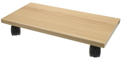 HAPINARY Soporte De Torre para Computadora De Madera Móvil Estable Soporte para CPU con Ruedas Estuche para Facilitar Su Movimiento