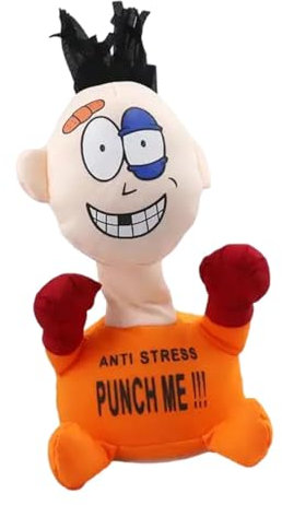 Misaakoeq Stoffpuppe Stress,Me Stoffpuppe,Schlag Mich Schreiende Puppe,Fidget Toys Für Kinder Und Erwachsene,Nachdem Man Geschlagen Wurde,Schlag Mich Schreiende Puppen,ideal Zum Abbau Von Stress