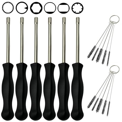 YGQ Vergaser-Einstellwerkzeug für Husqvarna Poulan Craftsman Stihl Echo Weed Eater Fadentrimmer Kettensäge Laubbläser und 2-Takt-Motor Vergaserschraubendreher (6 Pcs Set)