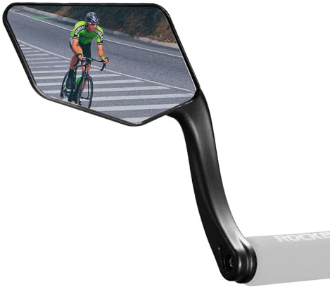 ROCKBROS Fahrradspiegel HD 360° Drehbar & Klappbar, Rückspiegel für Lenker | Fahrradrückspiegel Links Schwenkbar für Mountainbike Rennräder