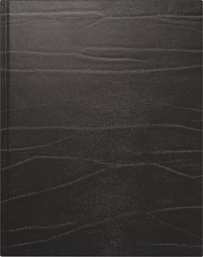 rido/idé Buchkalender Mod. Managerkalender TM 2026 | 20,5×26 cm, Leder, schwarz
