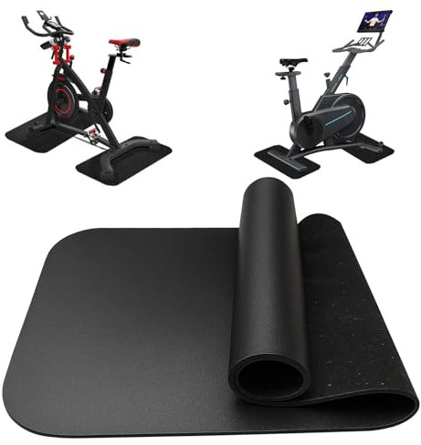 2 Stück Bodenschutzmatte für Sportgeräte Fitnessgeräte 28 x 70cm, Bodenschutzmatte Fitness 6mm Dicke, Laufband Matte Schutzmatten, Matten Fitnessraum Bodenmatte Unterlegmatte für Crosstrainer
