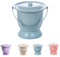 Pot de Chambre, Pot, urinoir de Nuit, crachoir, urinoir avec Couvercle, Seau pour Femme, Homme, Enfants, Adultes, Chambre intérieure, Jaune