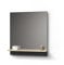Livinity Badspiegel Timavo, Anthrazit, 60 x 67 cm mit Regal