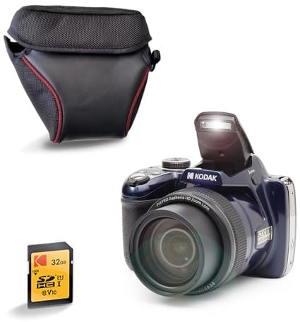 KODAK Pixpro Astro Zoom AZ528 - Fotocamera digitale Bridge, Zoom X52, grandangolo da 24 mm, 16 Megapixel CMOS, LCD da 3, Wi-FI, Rafale 6 i/s, controllo senza fili