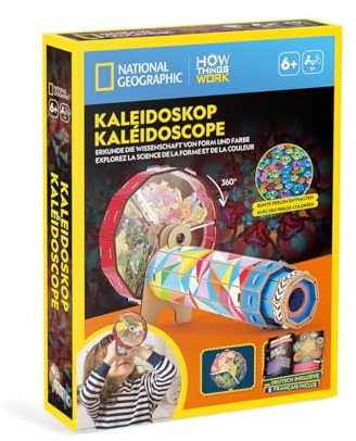CubicFun 661090 - Grand kaléidoscope - Kit de Bricolage - Aspect lumière et Couleurs - Kit d'expérimentation pour Enfants à partir de 6 Ans