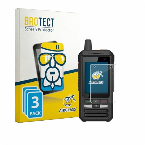 BROTECT 3 Stück Schutzglas für Uniwa F80S Schutzfolie Panzer Folie Glas Made in Germany [Extrem Kratzfest 9H, Anti-Fingerprint, Ultra-Transparent]