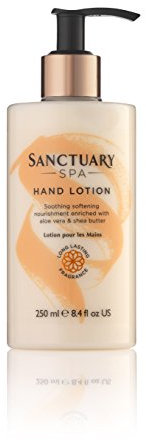 Sanctuary Spa Hand Lotion with Pump, Vegan Hand Cream, Cruelty Free, 250 ml