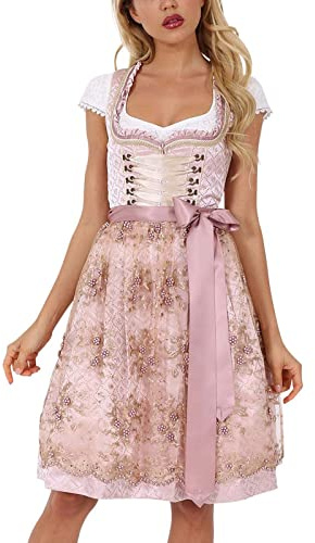 Krüger - Damen Trachten Dirndl, Rosalia (60cm) (Artikelnr. 44556-33)
