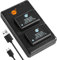 DSTE 2PCS DMW-BMB9 DMW-BMB9E (1500mAh/7.4V) Battery Charger Set Compatible for Panasonic Lumix DMC-FZ40, DMC-FZ47, DMC-FZ48, DMC-FZ60, DMC-FZ62, DMC-FZ70, DMC-FZ72, DMC-FZ100, DMC-FZ150