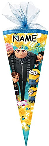 alles-meine.de GmbH personalisierte 3D LED Licht & Leucht - Schleife - verschiedenes Zubehör frei wählbar - passend für Schultüte - Minion - ich einfach unverbesserlich - 22 ..