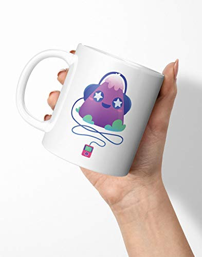BLAK TEE Cute Music Creature Illustration Porcelain Coffee and Tea Mug 330 ml