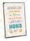 TypeStoff Holzschild mit Spruch – HAUS ÄFFCHEN PFERD HUND – im Vintage-Look mit Zitat als Geschenk und Dekoration - HS-00587
