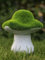 HH Home Hut Garden Ornament Animal Flocked Grass Stone Effect Green Decorative Outdoor Figure Free Standing Statue Figurine (Mushroom Toadstools)