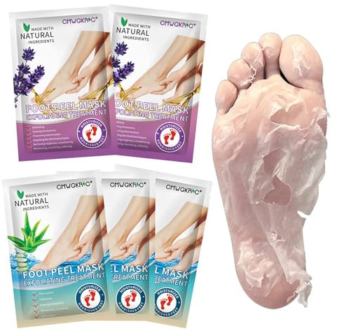 5 Pack Foot Peeling Mask,Exfoliator Peel Off Calluses Dead Skin Callus Remover,Foot Mask for Dry Cracked Feet,Foot Peel Masks for Men and Women Feet Peeling Mask for Fathers Mothers Day Gifts