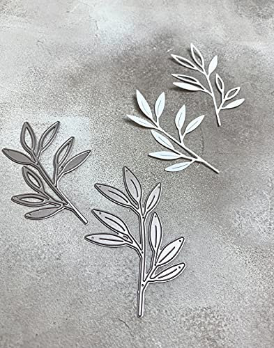 Stanzschablonen Olivenzweig XL duo, bis 6,5x10 cm, 2-tlg.