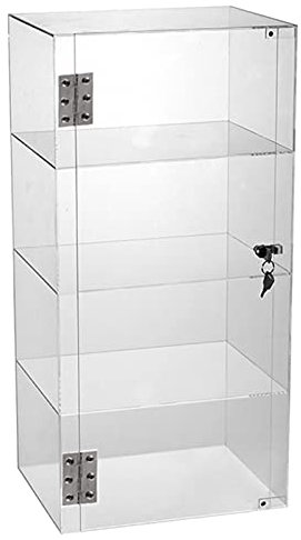 RT-OSXE Vitrine Acrylique Voiture,Présentoir D'organisateur Cube avec Serrure,Boîte Comptoir Stockage Antipoussière pour Figurines d'action Modèles Voitures Moulées sous Pression