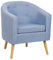 homewell Sessel Kindersessel Stuhl Einsitzer Couchsessel Loungesessel Holzfüße Skandinavisch Design