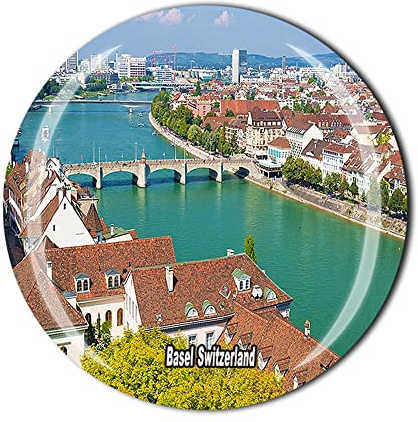 Basel Schweiz Kühlschrankmagnet Kristall Touristen Souvenir Geschenkkollektion Kühlschrank Magnet Aufkleber