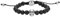 Diesel Armband Für Männer Perlen, Länge: 180-195mm, Breite: 8mm, Höhe: 14.5mm Schwarzes Halbedelsteinarmband, DX1381040