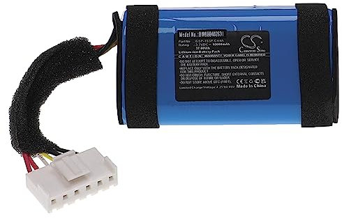 vhbw Replacement Battery compatible with JBL Charge 5 Loudspeaker (10000 mAh, 3.7 V, Li-ion)