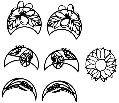 Warmhm 1satz Mondphasen Wandsticker Hochwertiger Acryl Wandaufkleber Für Wohnzimmer Und Schlafzimmer Selbstklebend Wiederverwendbar Stilvolle Wanddeko Für Dein Zuhause