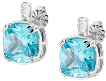 Amen Ohrringe, (P) Diamonds, BRINCOS Silver 1 cm, Prata 925 (2,27 GR), Diamant ECK1QUBABZ Marke, Einheitsgröße, Nicht-Edelmetalle, Kein Edelstein