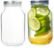 Empty Glass Regular Mouth Mason Jars, Canning Jars, Glass Bottles,Canned Fruit Glass Jars, Food Storage Sealed Glass Jar Containers, Can Store Coffee Beans, Sugar etc (750ml*2pcs)