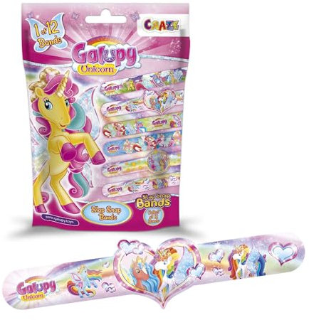 Slap Snap Bands Armbänder Galupy Unicorn - Schnapparmband Kinder mit Einhorn-Motiv , Klatscharmband Kinder