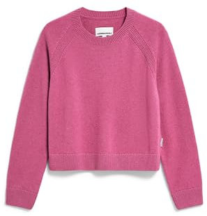 ARMEDANGELS Damen Pullover aus recyclem Bio-Woll Mix DILIRIAA REGLANA Loose Fit Crushed Berry