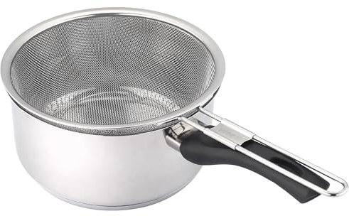 VIER - Cazo Freidora con cestillo 18cm. Inoxidable, Induktion