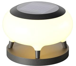 IONAZQTWW ZHAGDHFD - Lampada solare impermeabile per porta di villa, lampione da giardino, da parete, colonna, luce per giardino, terrazza, patio, adatta per pali in legno da 4 x 4, 5 x 5 o 6 x 6