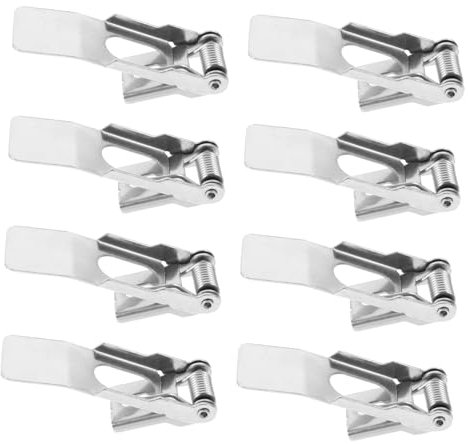 IWOWHERO 8St Leicht entsprechend der Schnalle Lampenzubehör Träne deckenhalterung federklemme KÖNIGLICH Ersatz-Clips für Einbauleuchten Befestigungsklammern für Deckenleuchte Metall Silver
