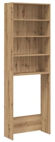 vidaXL Meuble pour Machine à Laver chêne Artisanal 64x24x190 cm, Armoire de Machine à Laver, Meuble de buanderie, Meuble de Salle de Bain