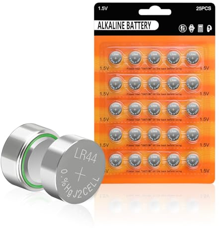kunying AG13 LR44 Batteries 25-Pack, 1.5V A76 357 L1154F SR44