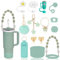 LUOJINYI Stanley Cup Accessories, accessoire stanley cup,stanley quencher accessoire pour Coupe Stanley, Accessoires pour Coupe Stanley 800 ML - 1100 ML (Les Tasses ne Sont Pas Incluses) (Vert)
