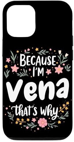 Because I'm Vena That's Why Floral Blooms Case for iPhone 12/12 Pro