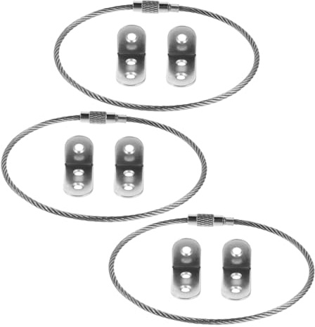 BESTonZON 3 Sätze Absturzsicherung Für Kindermöbel Möbelbefestigung An Der Wand Anti Tip Furniture Straps Anti- -gurt Kippsicherung Kippschutzschrank Babysichere Möbelanker Silver