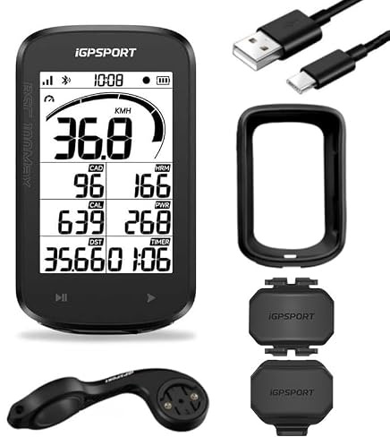 iGPSPORT BSC100MAX Fahrradcomputer Kabellos, 3 Zoll Display Automatische Aufnahme, 40H Akkulaufzeit, GPS Fahrradcomputer