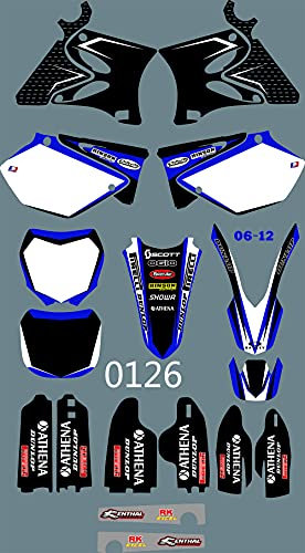 DST0126 Personalizzato Adesivo Motorcross Grafica Moto Decalcomanie Kit Grafica per Yamaha YZ125 YZ250 YZ 125 250 2002-2012